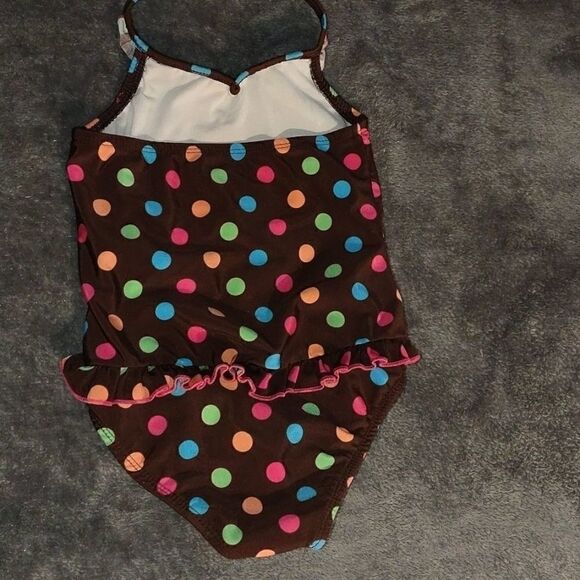 Circo Girls Colorful Polka dot Swimsuit sz 4T - Picture 4 of 7